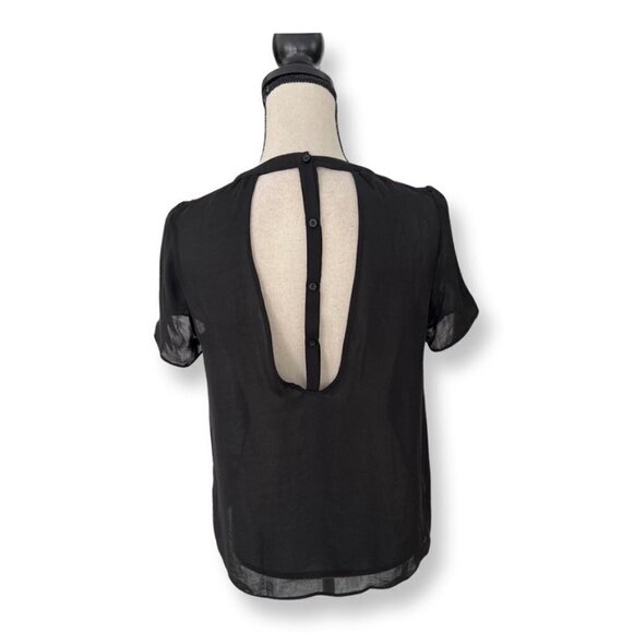 Sandro Black Backless Blouse Size 1 US S / 05 - Picture 3 of 5